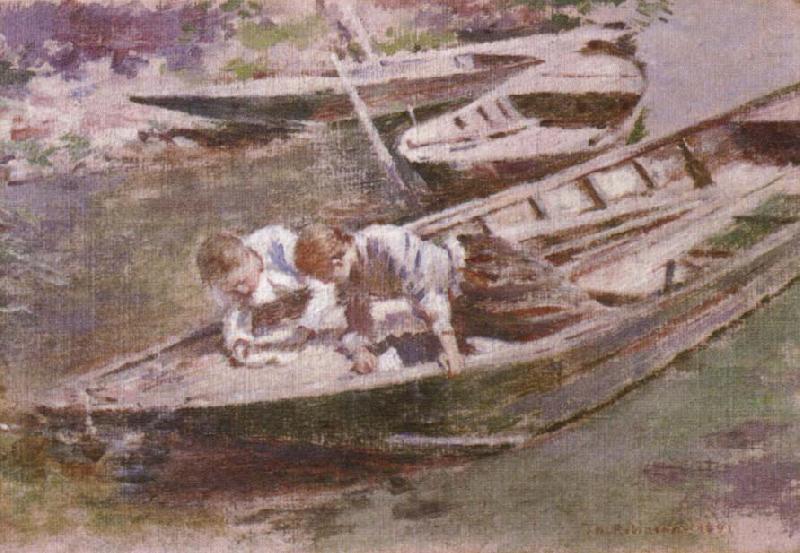 Two in a Boat, Theodore Robinson